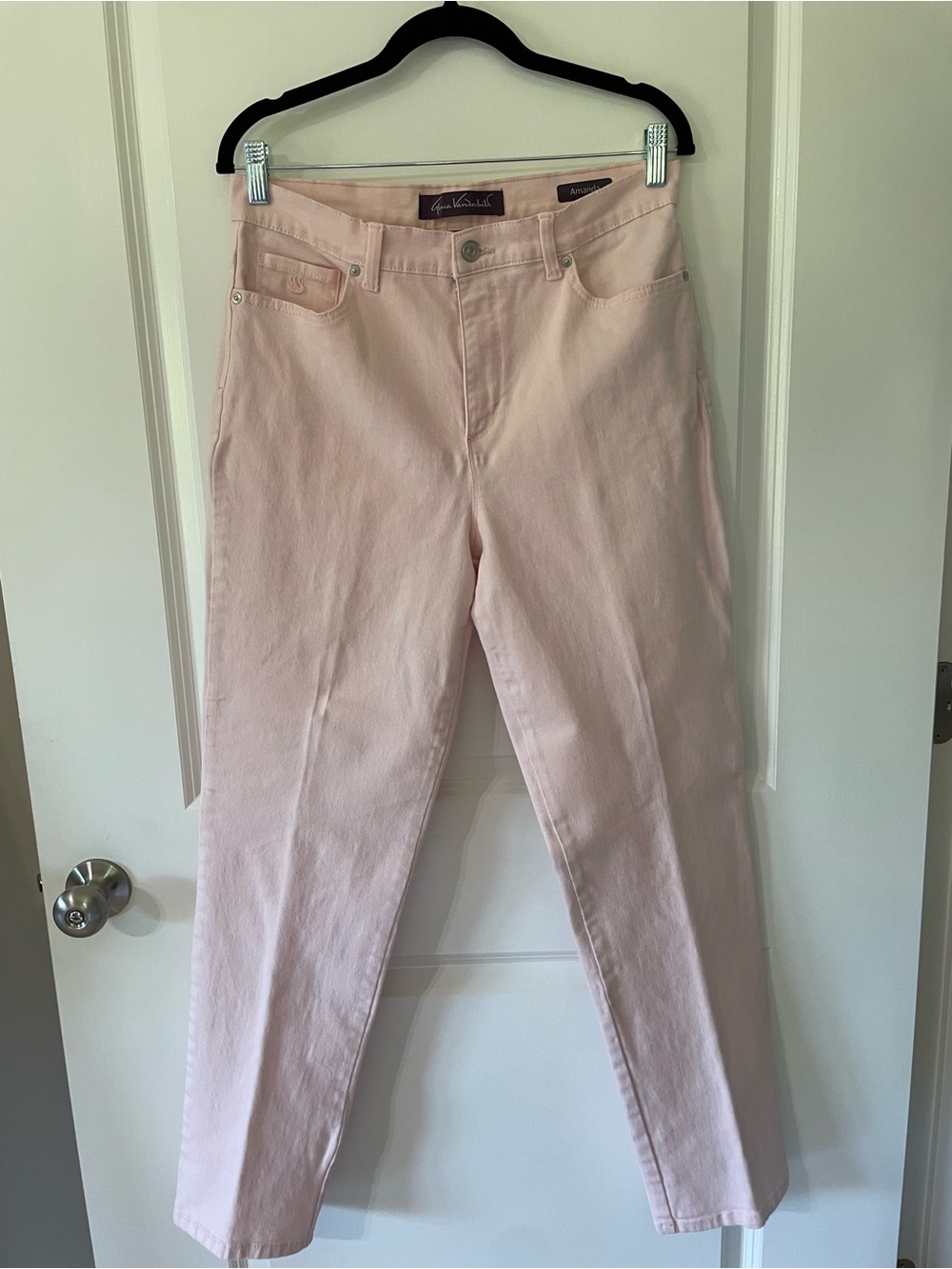Gloria Vanderbilt Pale Blush Skinny Jeans
